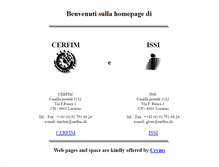 Tablet Screenshot of cerfim.ch